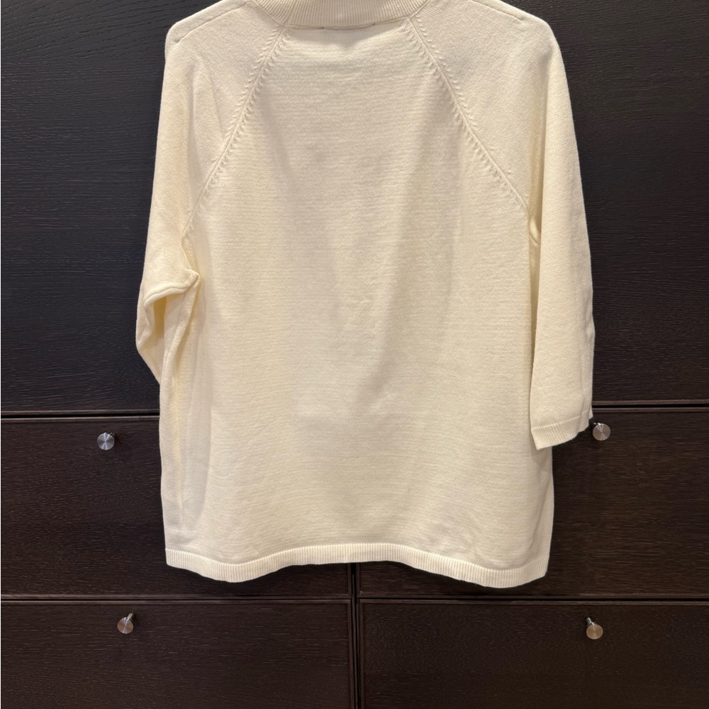Eloquii Ivory Knit Turtleneck - Picture 6 of 6